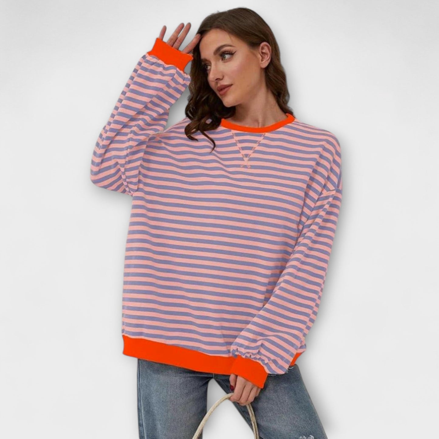 EWA | Pasiasty oversize sweter
