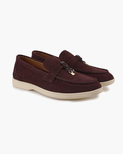 Old Money Suede Lady Loafers