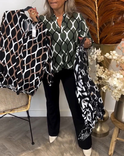 Noor | Bluzka z graficznym nadrukiem