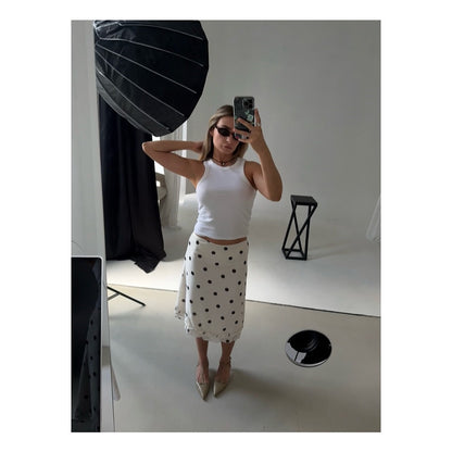 AMIRA | Spódnica Midi - Kropki