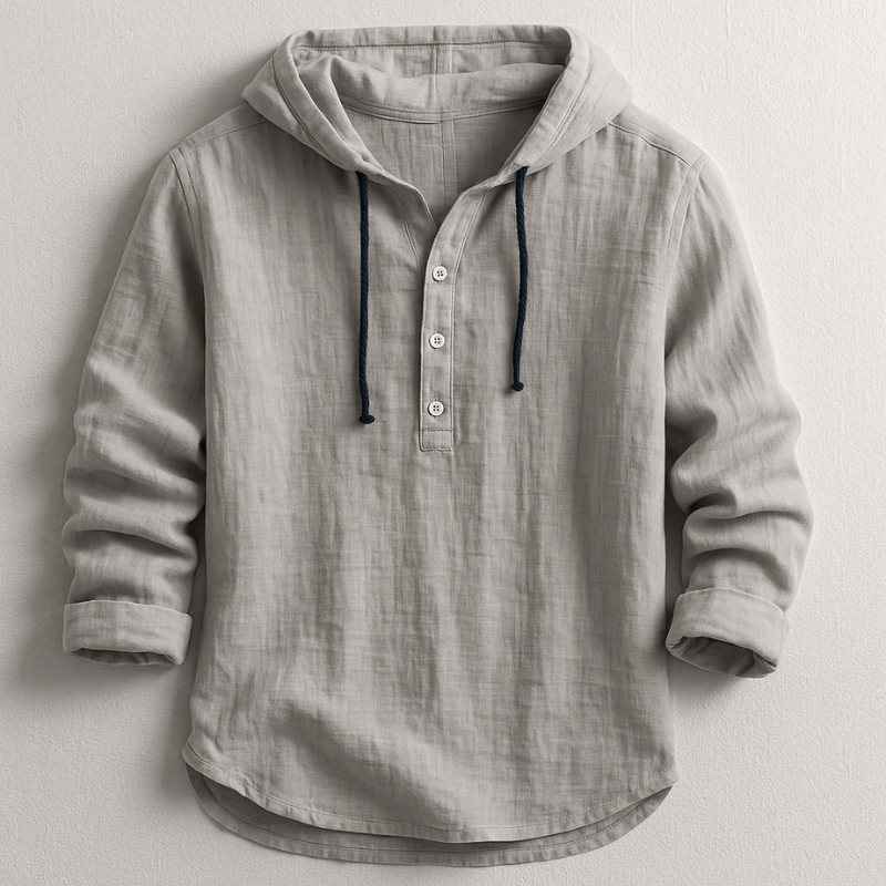 Heritage Linen Hooded Shirt