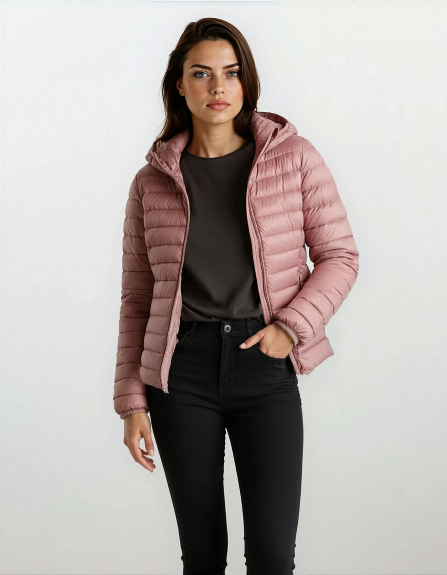 ILONA | Pikowany Płaszcz Wodoodporny