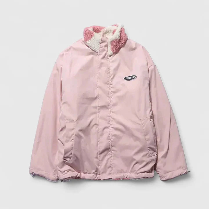 VEA | Dwustronna Kurtka z Mieszkanki Wełny