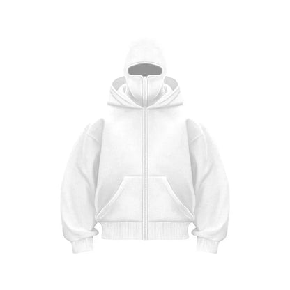 MAYO | Trendy Bluza z Kapturem Dwuwarstwowa